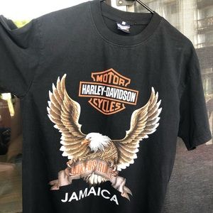 Harley Davidson Jamaica T-Shirt. Bikers Rule!!
